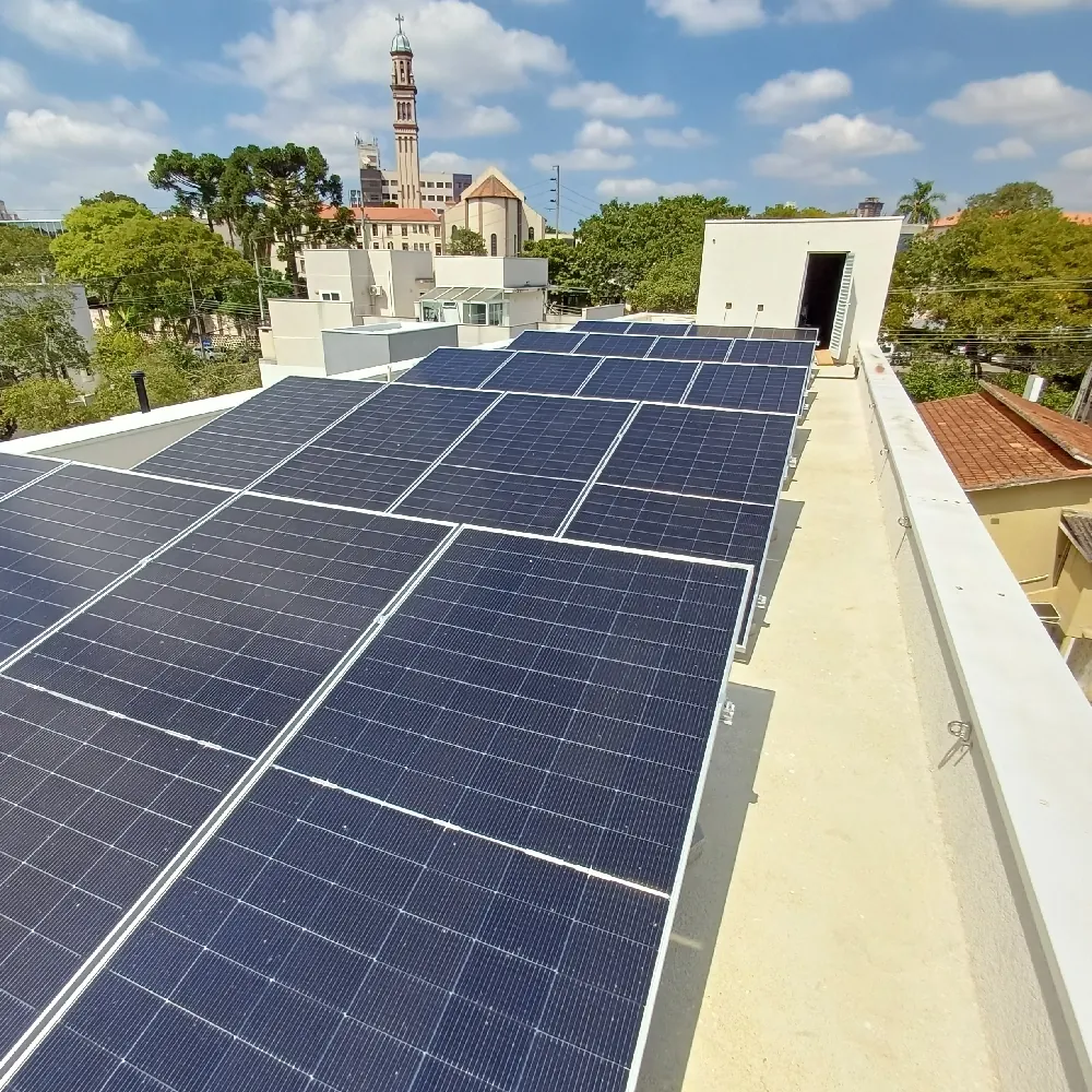 Usina solar instalada pela SONUN